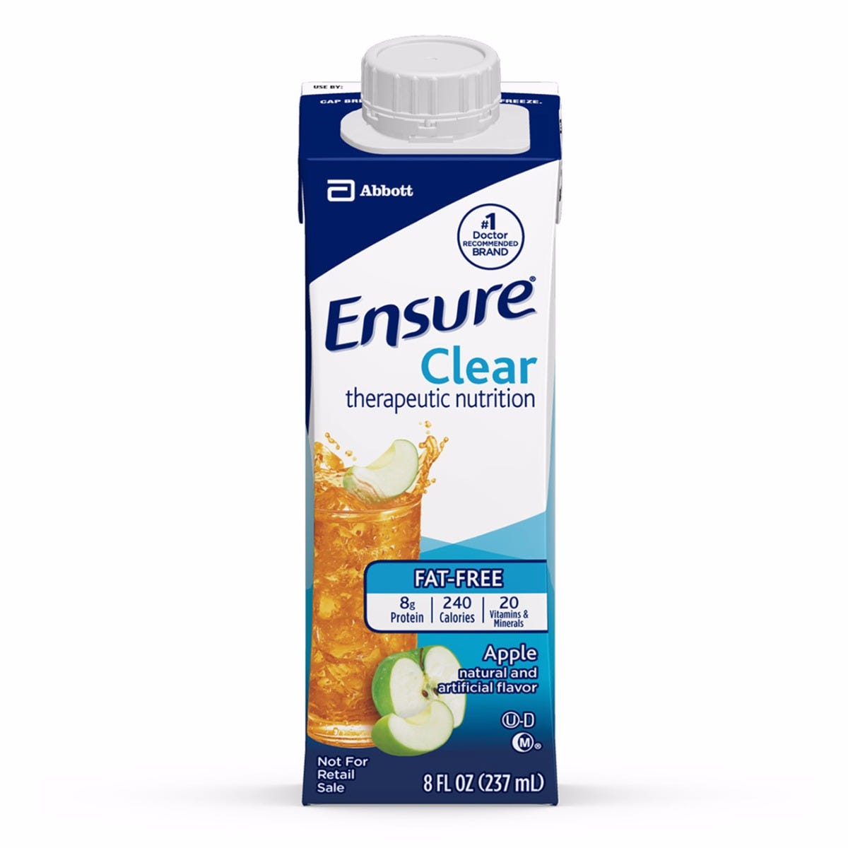 Ensure Clear Oral Supplement Apple, 8 oz Carton, 24 Each / Case