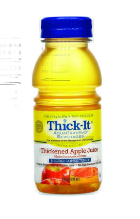 Thick-It AquaCareH2O Thickened Beverage Nectar Consistency, Apple Juice 8 oz, 24 Each / Case