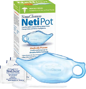 SinuCleanse Neti Pot, Clear Blue