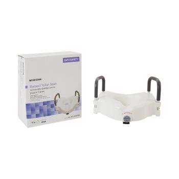 McKesson Raised Toilet Seat with Arms 5