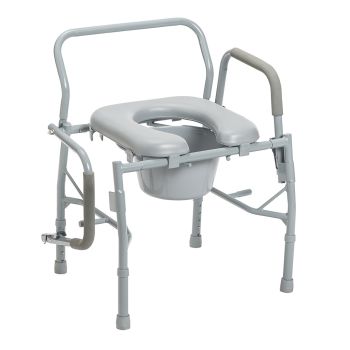 Drop Arm Steel Commode Drive