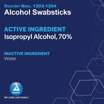 Alcohol Swabstick, 3 Pack