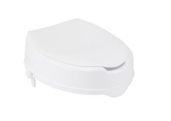Raised Toilet Seat with Lock and Lid, 4