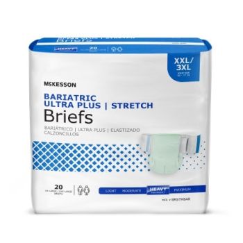 McKesson Adult Incontinent Brief Tab, Closure 2X-Large / 3X-Large Disposable Heavy Absorbency