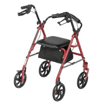 Steel Rollator with Fold Up Removable Back Support