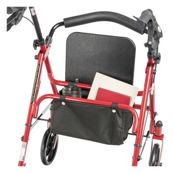 Steel Rollator with Fold Up Removable Back Support