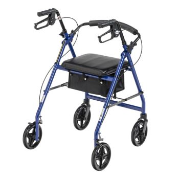 Aluminum Rollator with Removable Back Support