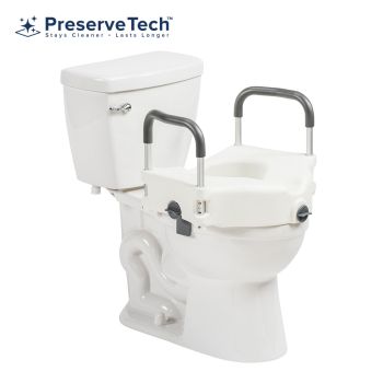 PreserveTech Secure Lock Raised Toilet Seat, 5