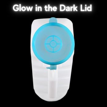 Vakly 32oz Male Urinal with Glow in The Dark Cover and Handle