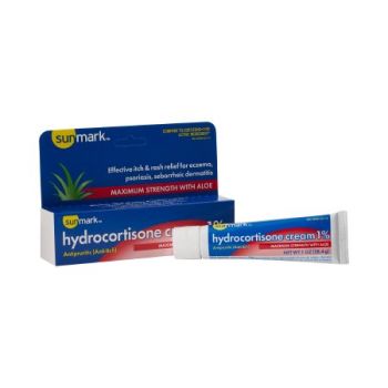 sunmark Hydrocortisone Itch Relief Cream Max Strength with Aloe