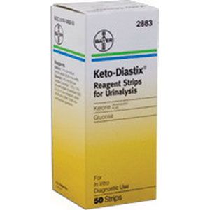 Keto-Diastix Reagent Test Strips, 50/Pack