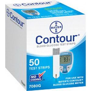 Contour Microfill Blood Glucose Test Strips, 50/Pack