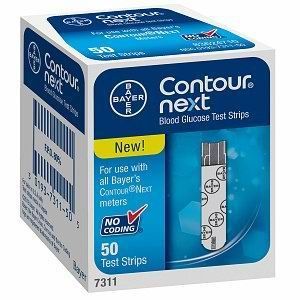 Contour Next Blood Glucose Test Strips, 50/Pack