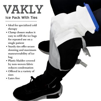 Vakly Refillable Ice Bags with Clamp Closure