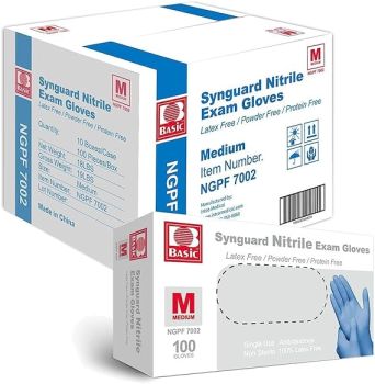 Basic Medical Nitrile Blue Gloves