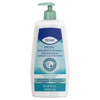 TENA Shampoo and Body Wash 33.8 oz. Pump Bottle