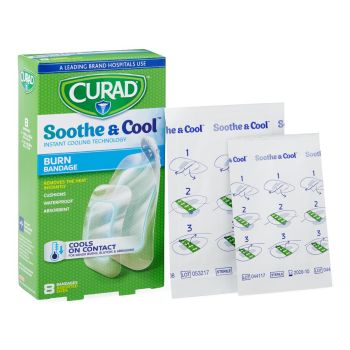 CURAD Soothe and Cool Clear Waterproof Hydrogel Bandages
