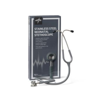 Elite Stainless Steel Neonatal Stethoscope, Gray, Each