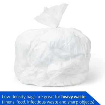 White Low-Density Trash Can Liners                                                                                                  