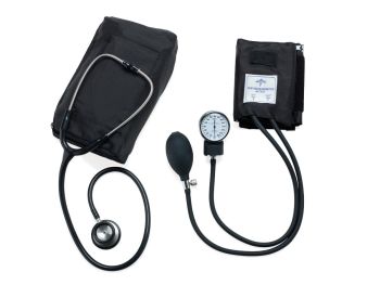 Premium Compli-Mates Kit with Stainless Steel Stethoscope, Black, Adult