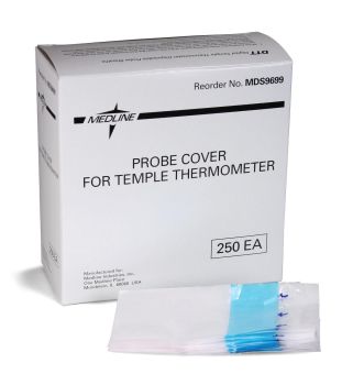 Disposable Probe Cover for Temple Thermometers, Case of 1000