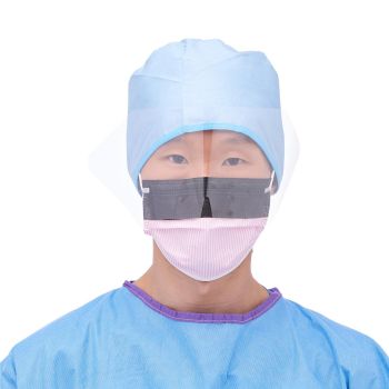 ASTM Level 3 Procedure Face Masks with Eye Shield and Ear Loops