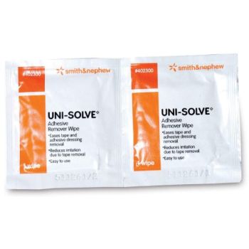 UNI-SOLVE Adhesive Remover Wipes, Box