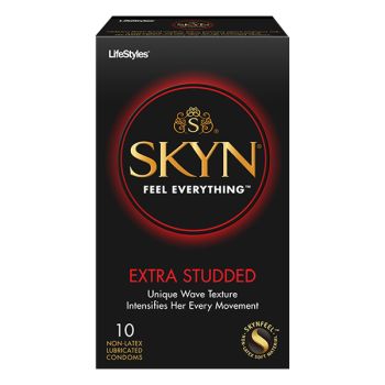 Lifestyles SKYN Extra Studded Polyisoprene Condoms, 22 Count
