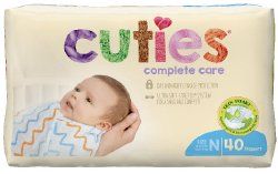Cuties Complete Care Diapers, Size 0