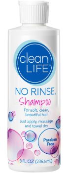 CleanLife Products No-Rinse Shampoo 8oz Scented
