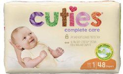 Cuties Complete Care Diapers, Size 1