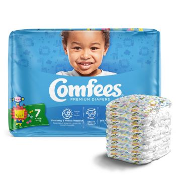 Comfees Size 7 Diapers 41+ lbs

