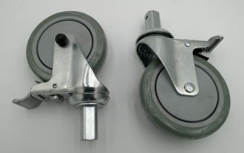 Rear Locking Caster,D574,1Pr/Bx