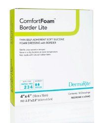 ComfortFoam Border Lite Thin Silicone Foam Dressing