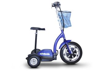 eWheels EW-18 Stand and Ride Folding Mobility Scooter, 3 Wheel