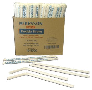 McKesson Flexible Drinking Straw