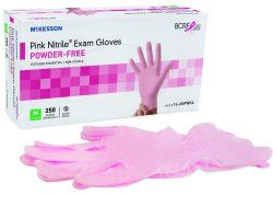 McKesson Pink Nitrile Exam Glove