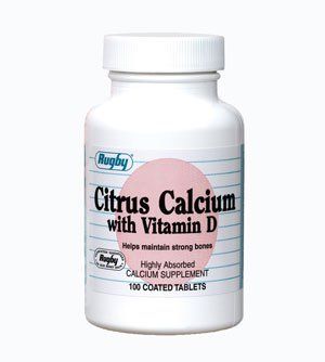Rugby Calcium Citrate with Vitamin D Supplement