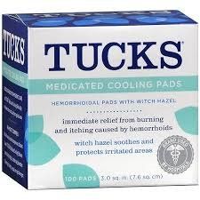 Tucks Hemorrhoid Pads, 100 Each