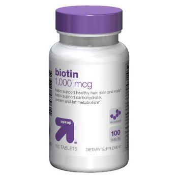 Biotin Supplement Tablet 1000mcg 100 Ct Bottle