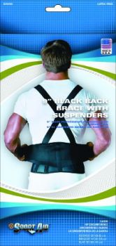 Sport-Aid Back Support Belt with Suspenders