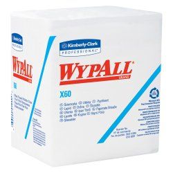 KC WypAll X60 Hydroknit Washcloth, 1/4 Fold 12.5 x 12
