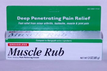 Muscle Rub Pain Relieving Cream 3oz Tube