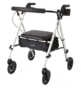 Luxe Rollator,White,7