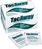 Tacaway Adhesive Remover Wipe, Non-Acetone