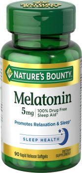 Nature's Bounty Melatonin Supplement 5mg 60 Count Bottle