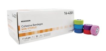 McKesson Cohesive Bandage with Latex Color Pack Non Sterile