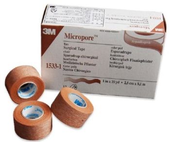 3M Micropore Surgical Tape Brown