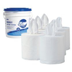 Kimtech Prep Wipes for the WetTask System - Wipes for Disinfectants and Sanitizers 90 Ct, 6 Buckets per Case