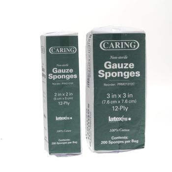 Caring Woven Gauze Sponges